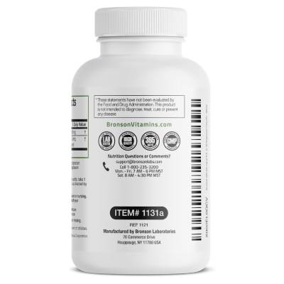 Bronson Laboratories DIM 200 MG Item 1131a Non-GMO and Gluten-Free Support