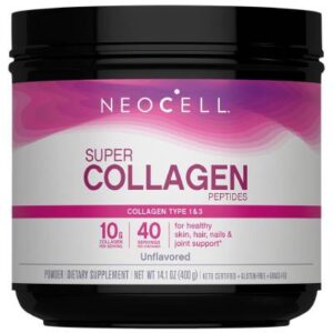 NeoCell Grassfed Collagen Peptides Powder 14.1 oz Unflavored for Hair Skin Nails and Joint Support
