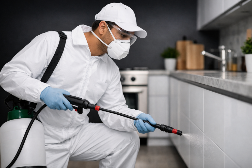 Professional pest control expert providing eco-friendly residential treatment